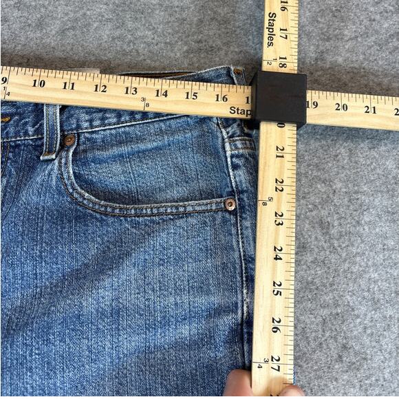 Vintage 90s Levis 505 Shorts Mens Size 36 Blue Denim Regular Fit Light Wash - Picture 2 of 6